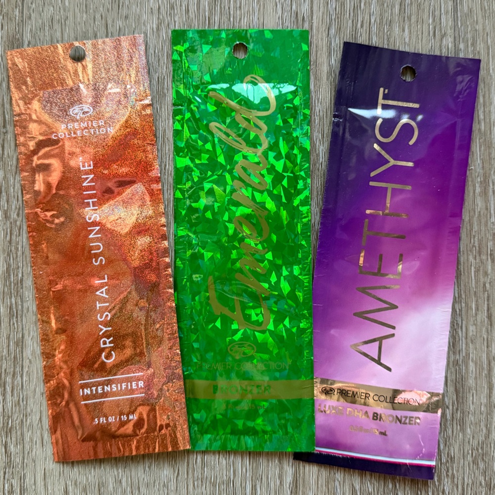Palm Beach Tan PBT Premier Collection Indoor Tanning Lotion Trio Samples Bronzer - Picture 6 of 6